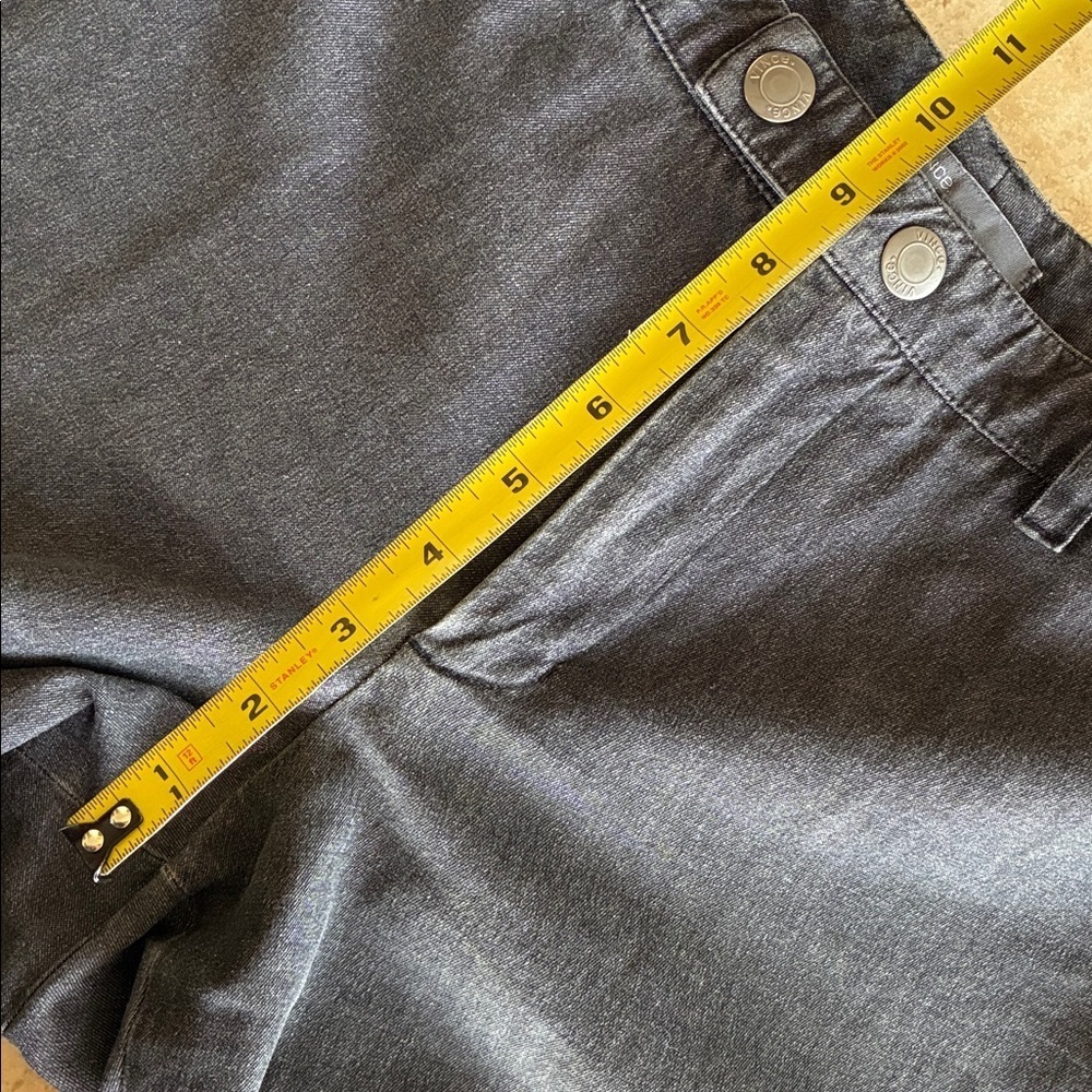 Vince Jeans Women's 10, Charcoal grey Denim, Hi rise, Skinny, zip/snap front Euc - Picture 13 of 16